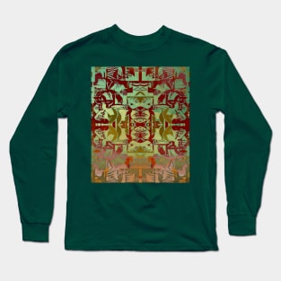 The Jungle- Metallic Mixed Media Long Sleeve T-Shirt